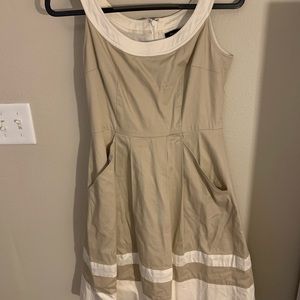 White House Black Market Tan Dress